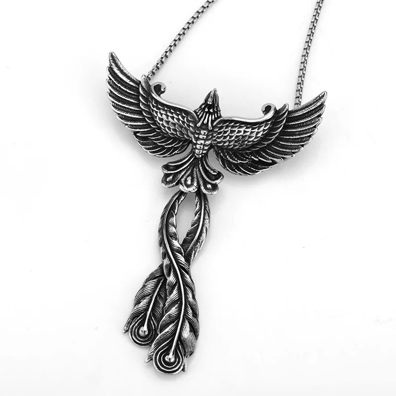 Модное ожерелье SOITIS в стиле панк с 3D подвеской Феникс ожерелья из нержавеющей