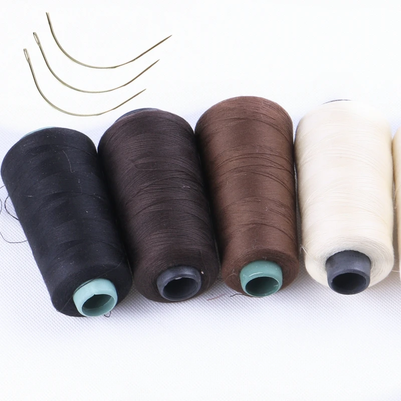 1 рулон хлопчатобумажная нить волосяная нить+ подарок 3 шт 6 см C тип иглы швейные изогнутые иглы