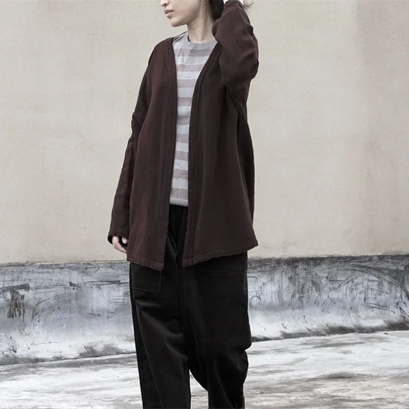 Новинка 2019 года винтажный осенне-зимний вязаный полосатый топ с круглым вырезом