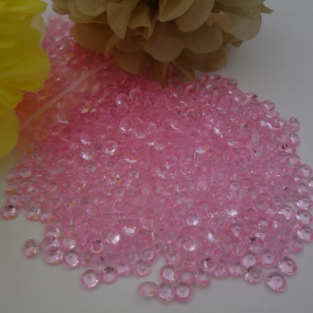 Дешево! 1000 шт. Акриловые Алмазные конфетти 6 мм 1 карат|gem crystal|gem confettigem decorations |
