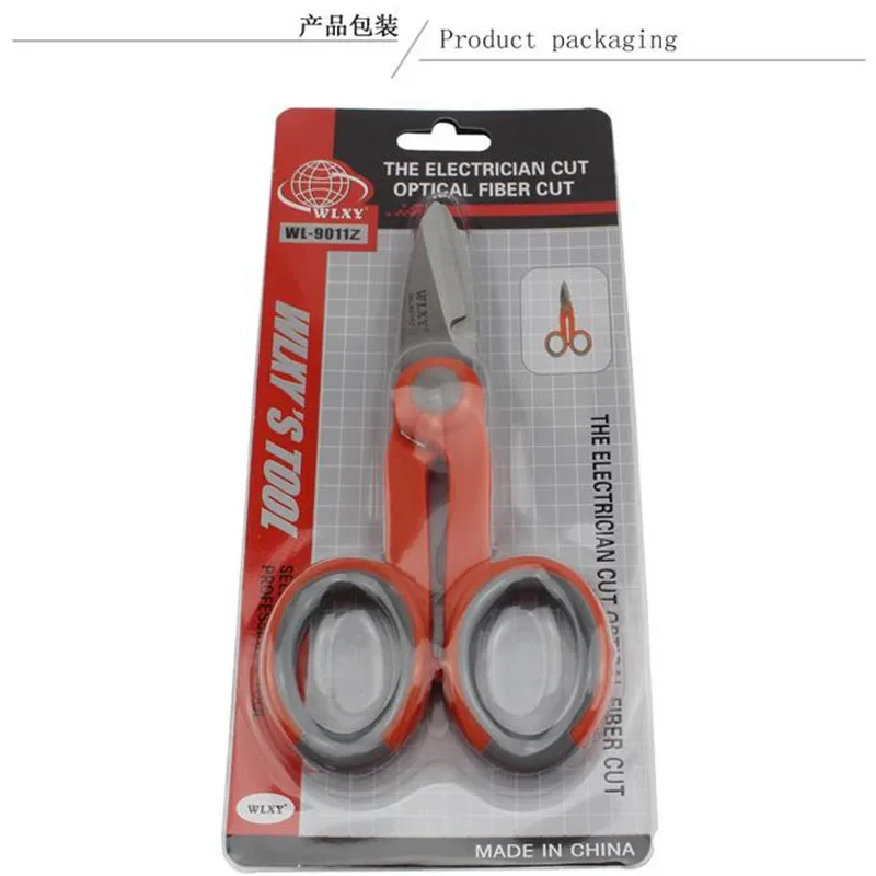 

30 pieces/ lot Fiber Scissor Fiber Optic Kevlar Cutter FTTH cold tool Kevlar fiber pigtail jumper cashmere fiber aramid scissors