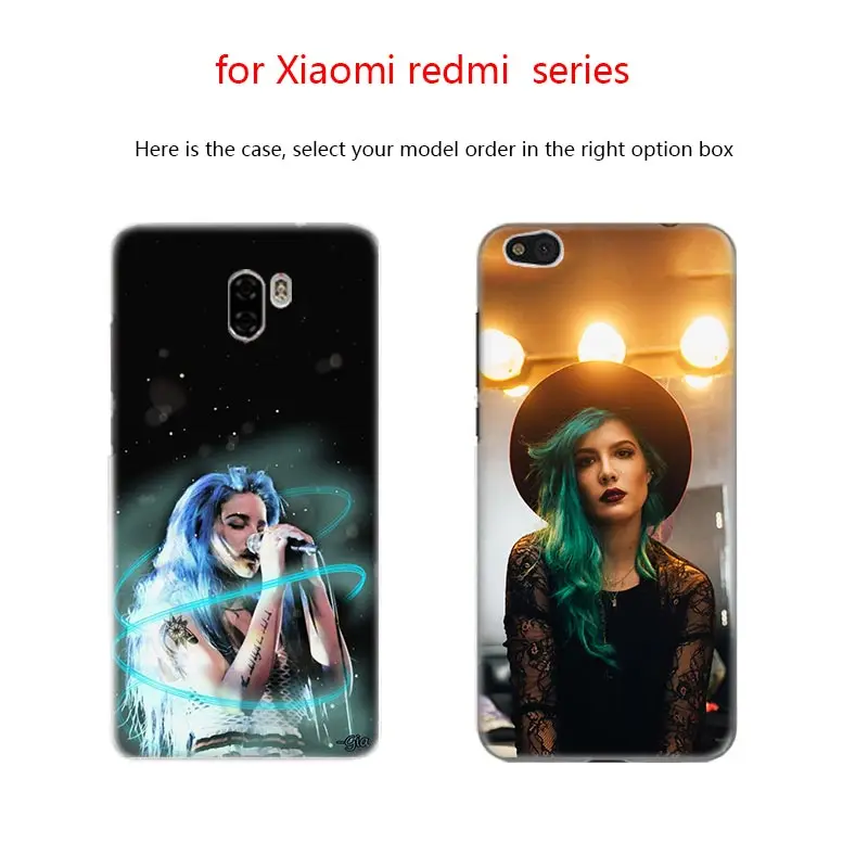 Чехол аниме для Xiaomi Mi 10 8 A2 A3 CC9 Lite 9 Note Pro a1 a2 5x 6x best singer halsey|Бамперы| |