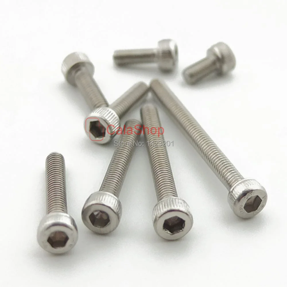 100 шт./лот Метрическая резьба из нержавеющей стали Шестигранная головка Болт M3|screw