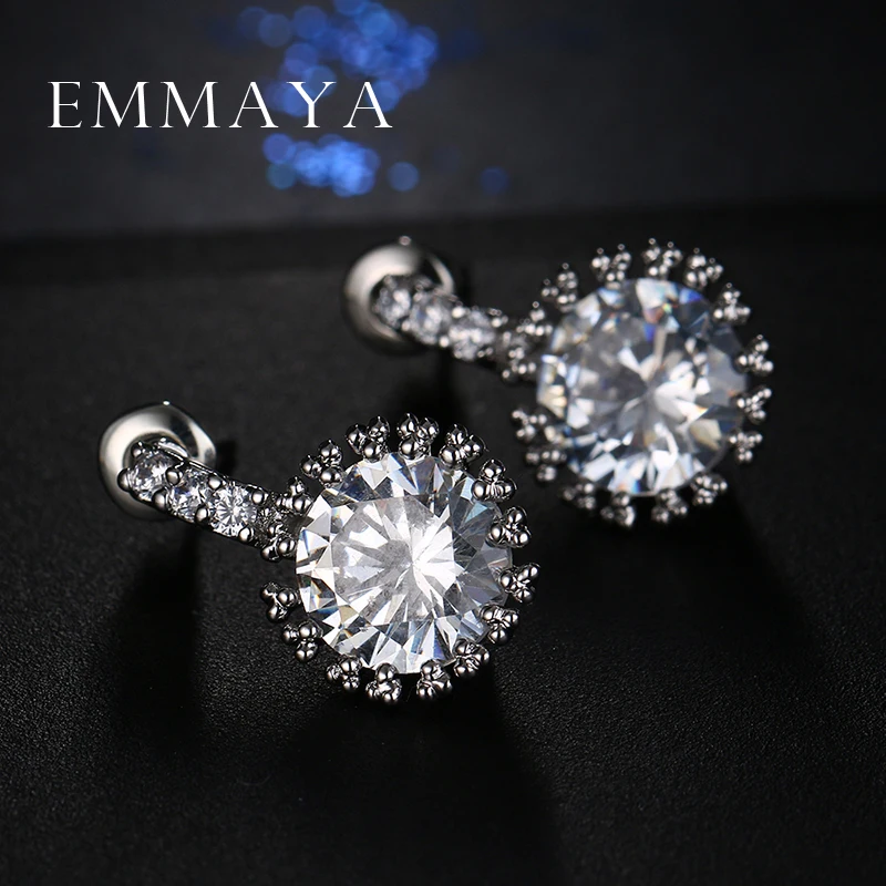 Серьги Emmaya с кристаллами женские модные ювелирные украшения для свадьбы и