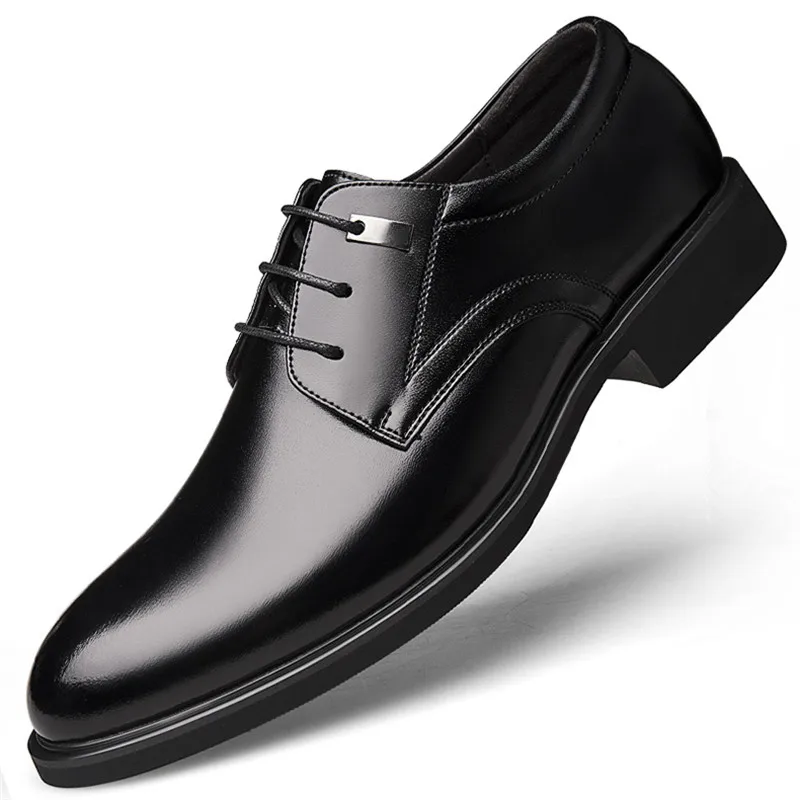 style 2 Брендовые новые летние дышащие мужские модельные туфли со скрытой подъемная стелька, увеличивающая рост 5 см - Цвет: style 2