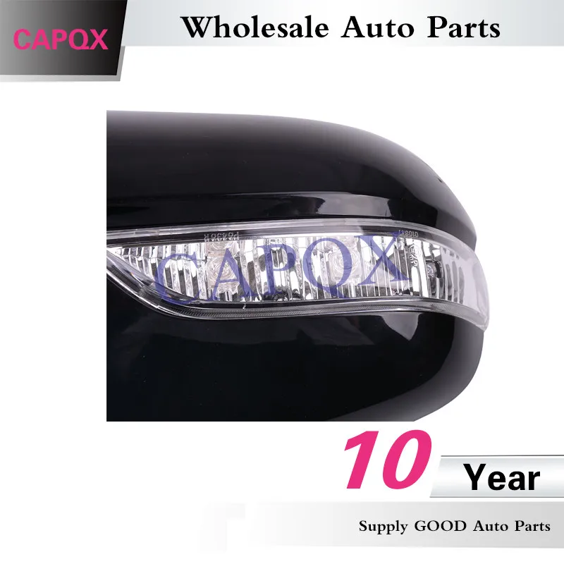 CAPQX для ACCORD 2008 2009-2013 для ACURA RX боковое зеркало заднего вида крышка капота с светодиодный светильник поворота 76251-SJA-G01/34350-SJA-G02