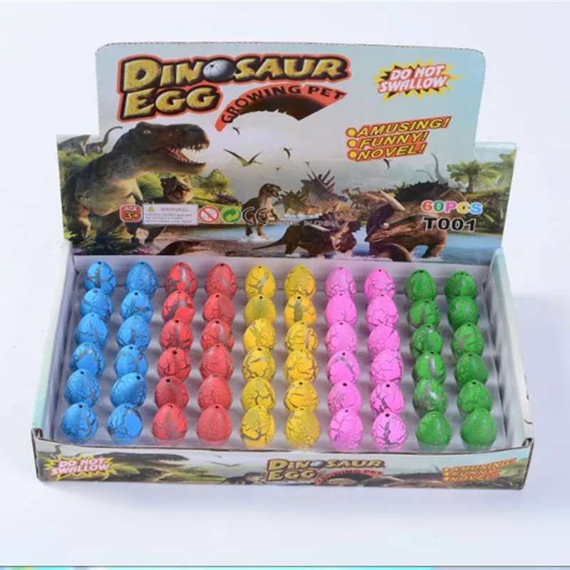 10Pcs/Set Novelty Water Hatching Inflation Dinosaur Egg Watercolor Cracks Grow For Children Toys Gift Colorful Pets |