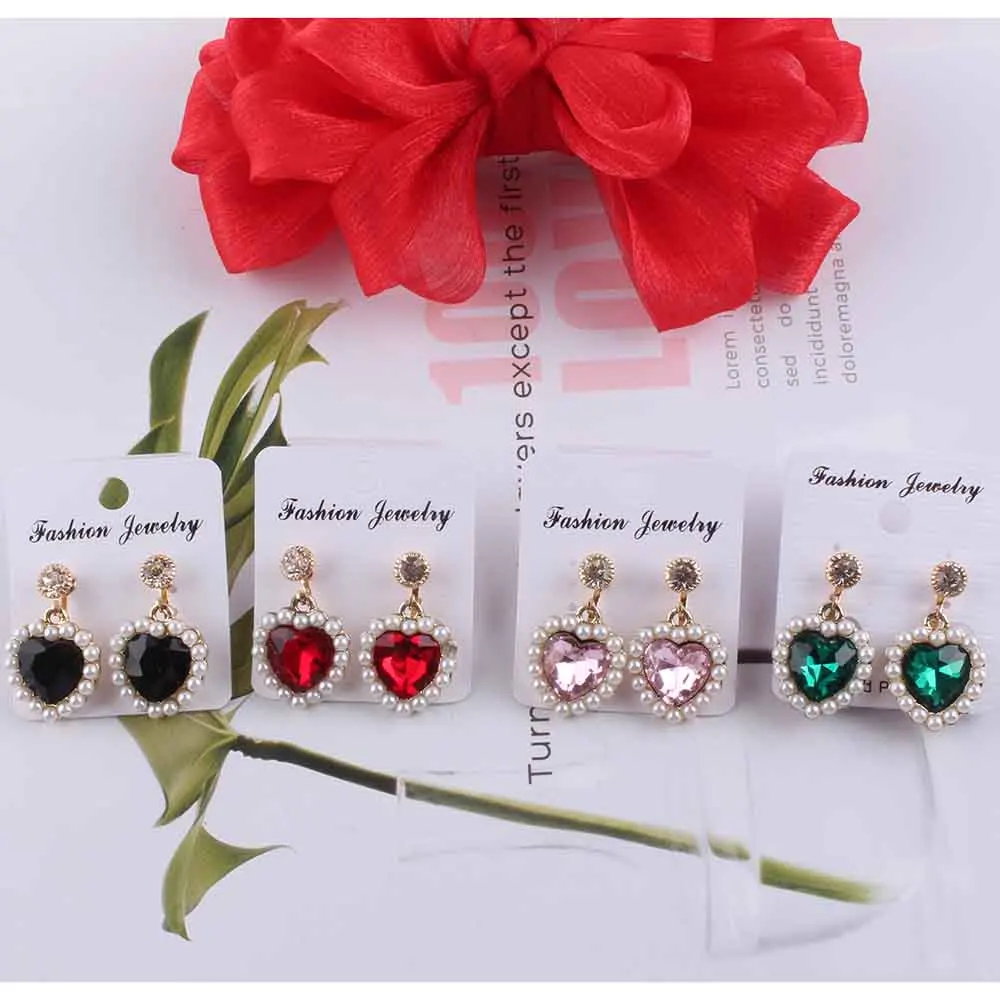 Женские серьги клипсы с жемчугом 4 цвета|Серьги-клипсы| |