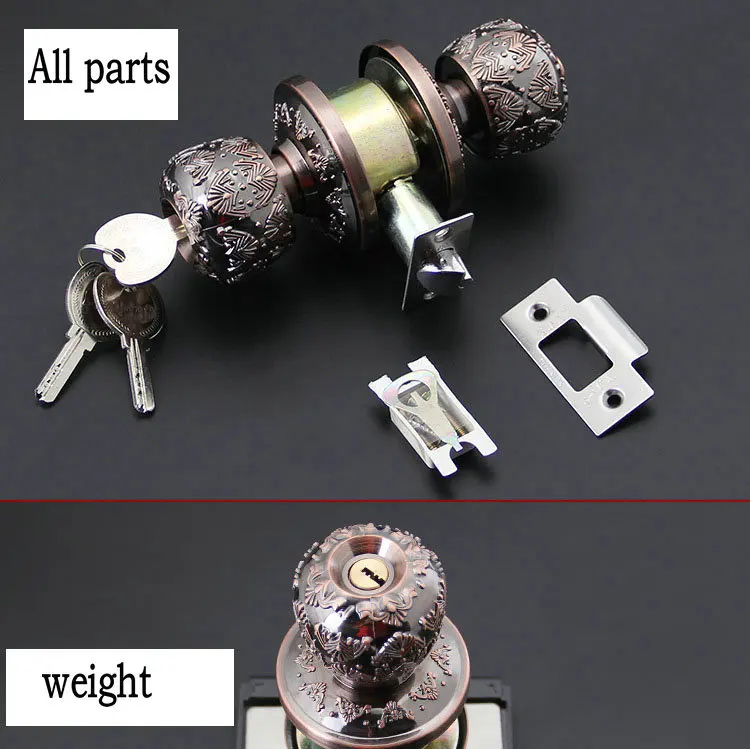 Замок для межкомнатной двери с ключом из нержавеющей стали всепогодный вид OSK105