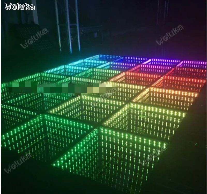 СВЕТОДИОДНЫЙ 3D танцпол для бара 100*100 см светодиодсветодиодный бездна зеркальная