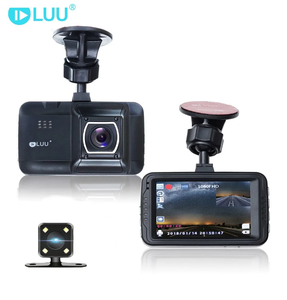 Оригинальный Автомобильный видеорегистратор LUU HD 1080 P с двумя объективами