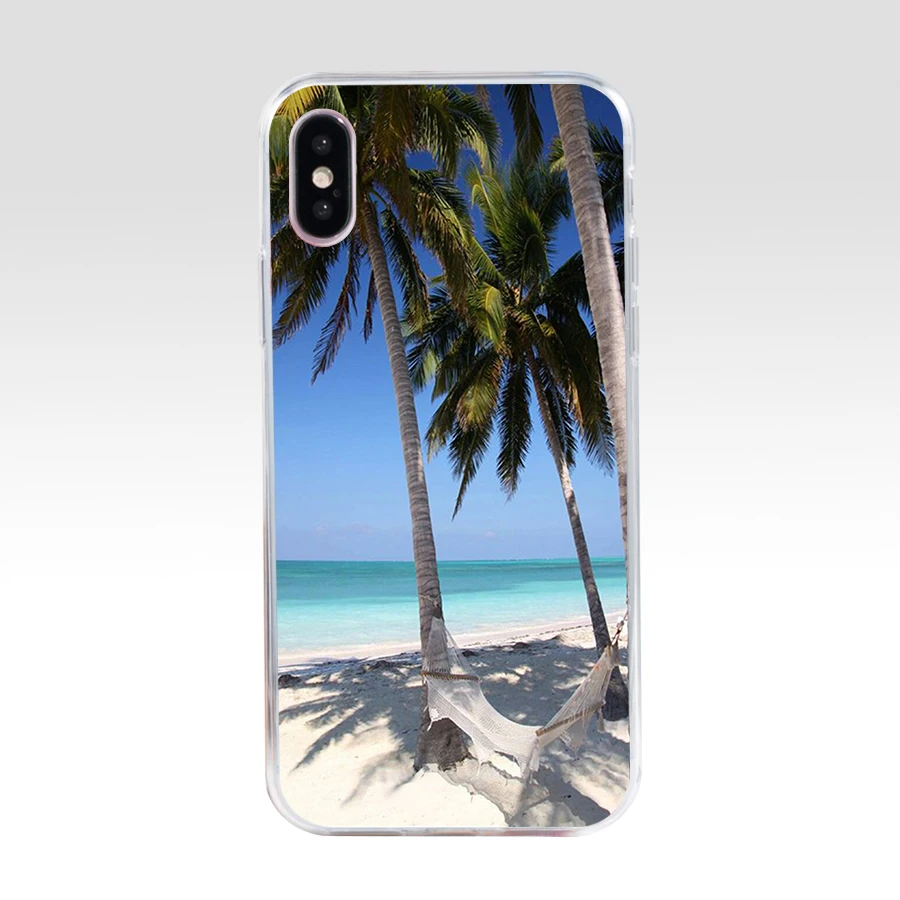 47AQ Летний Пляжный Мягкий силиконовый чехол из ТПУ для iphone 5 5s se X XR XS Max | Мобильные