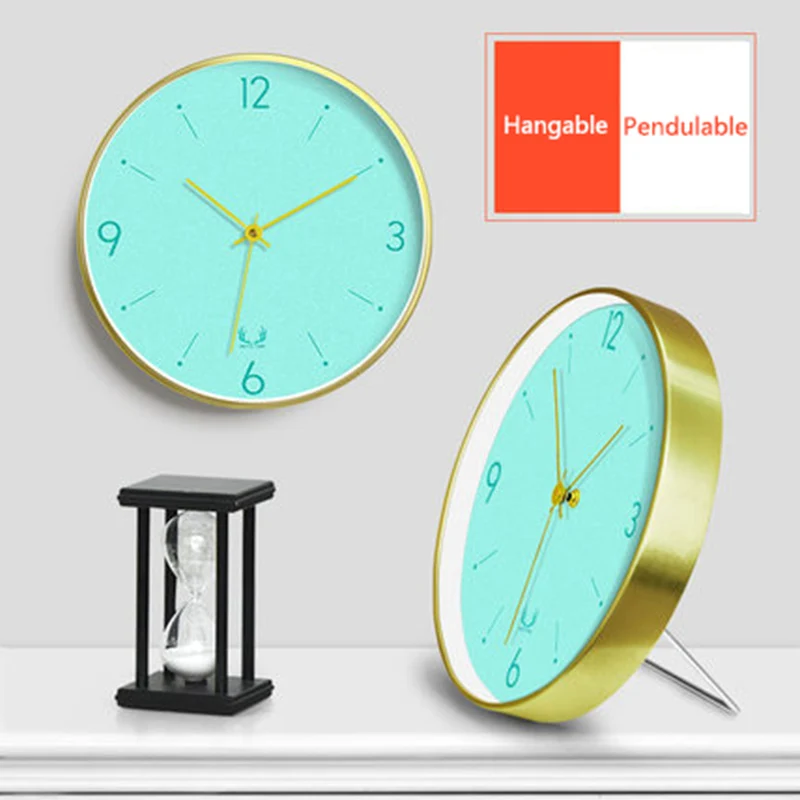 12 дюймов металлические немой круглые Настенные часы скандинавские простые