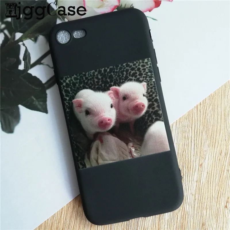 Забавный чехол для телефона с рисунком поросенка для iphone 11 Pro XS MaxX XR чехол для iphone 6 S 5 5S 7 8 plus Мягкий чехол милые Чехлы для пар