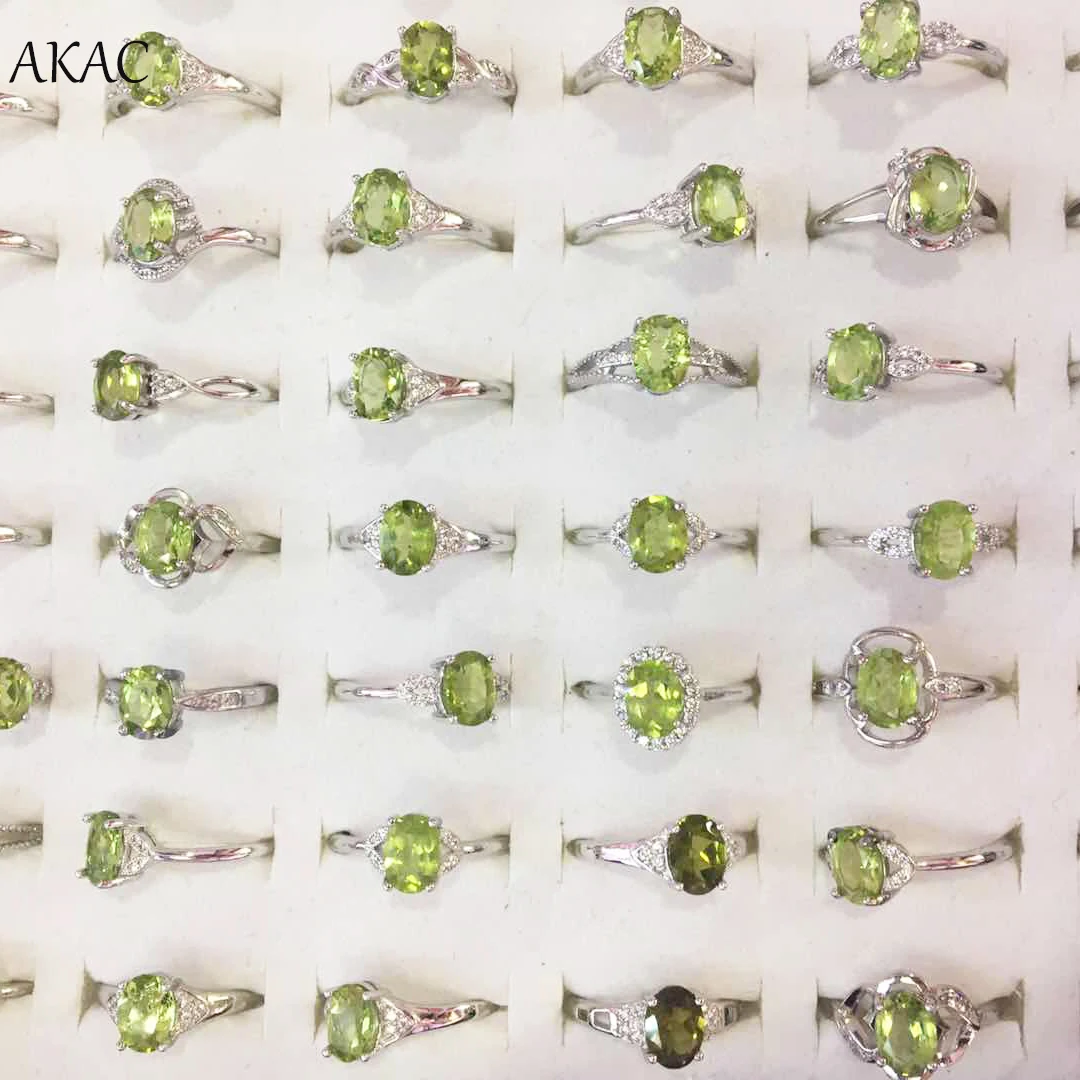 3 шт./компл. approx6 * 8 мм Оптовая Продажа Akác натуральный Перидот белый медный