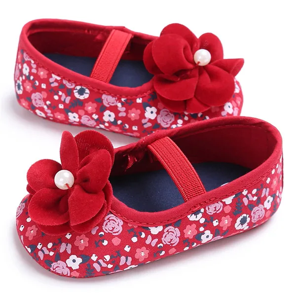 

Baby Girl Rose Flower Princess Shoes Toddlers Fashion Soft Sole First Walkers Infant Girl Spring Summer Shoes