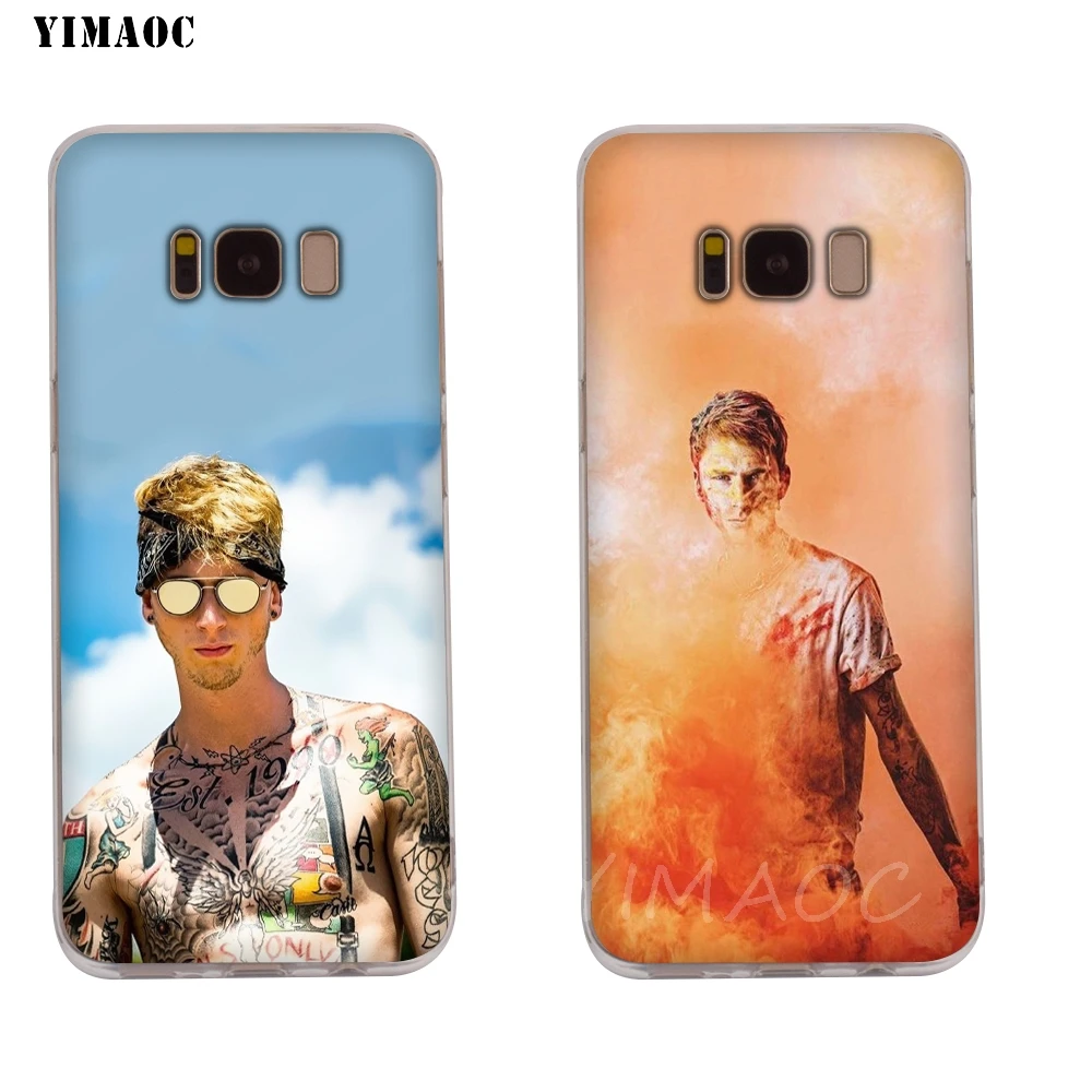 YIMAOC MGK Machine Gun Kelly Soft Case for Galaxy j3 j5 j6 j7 A5 2016 2017 A6 A9 2018 Note 8 9 S7 edge S8 S9 S10 Plus S10e |
