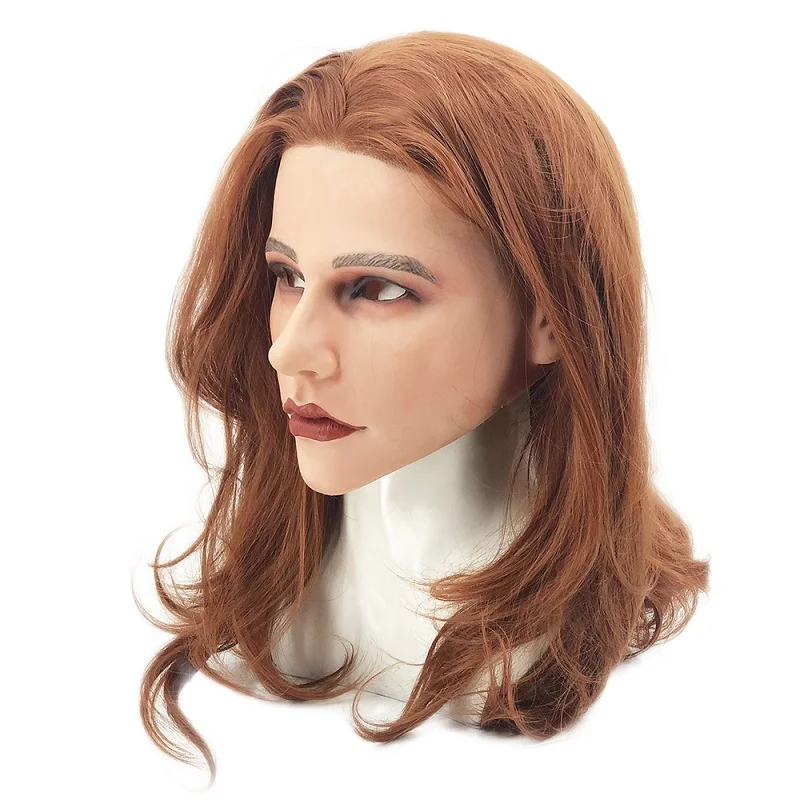 

Fabulous Realistic Cosplay Costume Party Halloween Wonderful Pretty Woman Silicone Female Mask