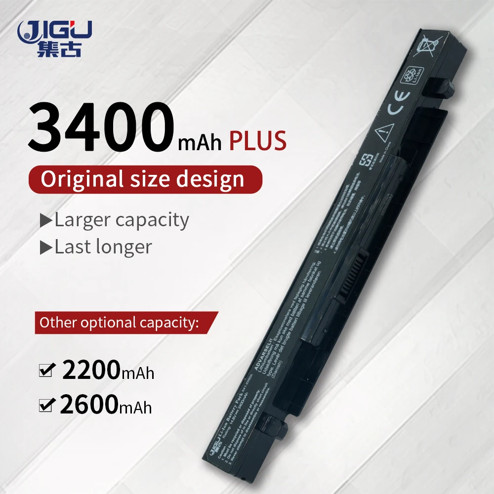 

JIGU 4CELLSLaptop Battery A41-X550 A41-X550A For Asus X550C A550 F450 A450 K450 K550 P450 F550 F552 P550 R409 R510 X450 X550