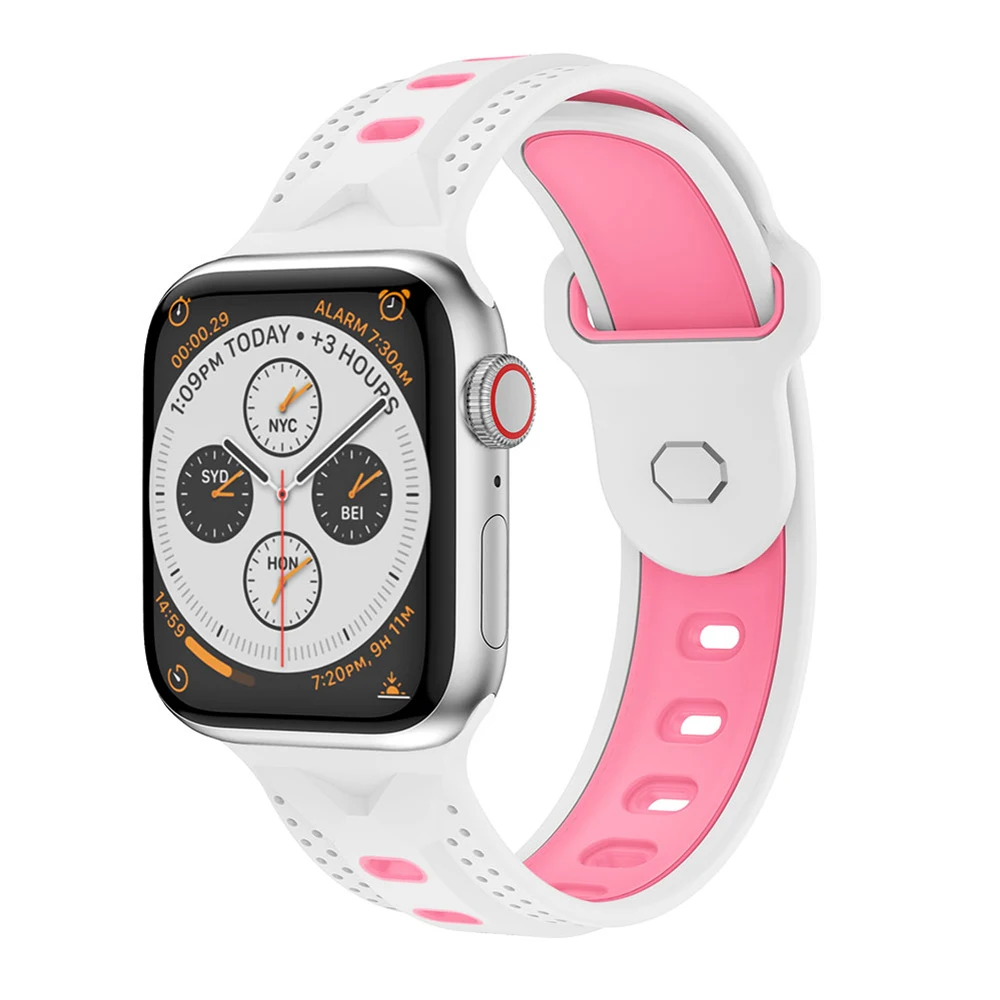 Y образный силиконовый ремешок для Apple Watch 40 мм 44 38 42 Frontier smart watch band series 4 3 2 1