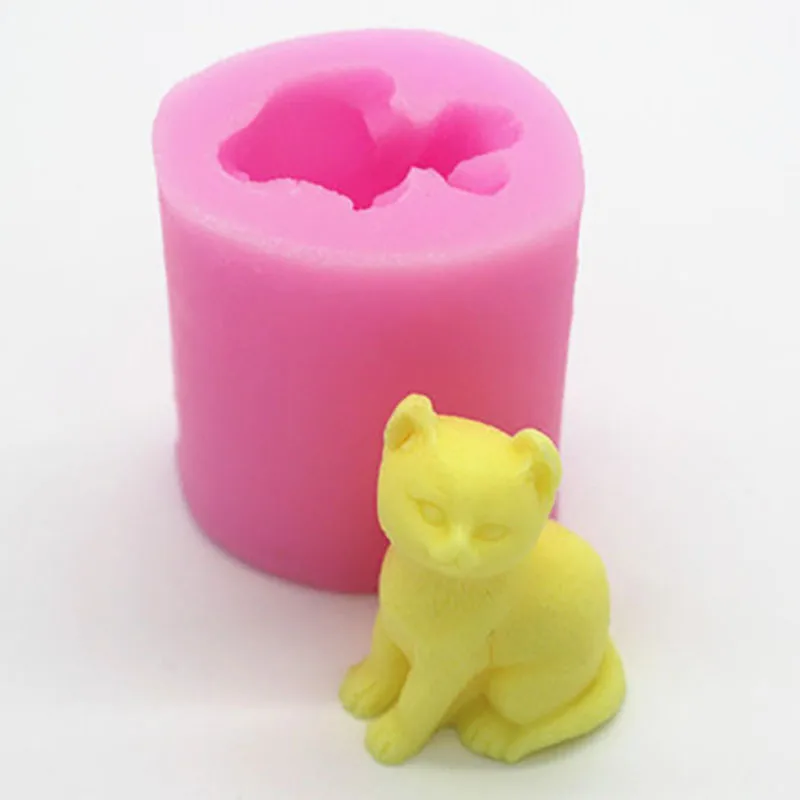 3D форма в виде кошки Lovley силиконовая для шоколада конфет тортов инструменты