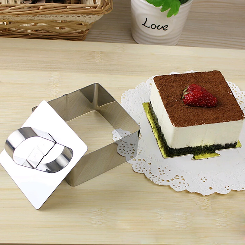 DIY мусс форма для капкейков торта кольцо квадратный цветок круглая формочка