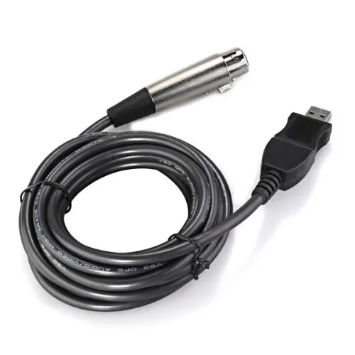 Новинка бесплатная доставка USB папа на 3 Pin XLR Женский микрофон студийный аудио