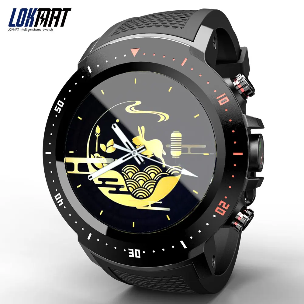 LOKMAT LK04 4G LTE умные часы для мужчин телефон smartwatch gps часы Nano SIM WiFi BT4.0 IP67 Водонепроницаемый сердечный ритм для Android iOS Новинка