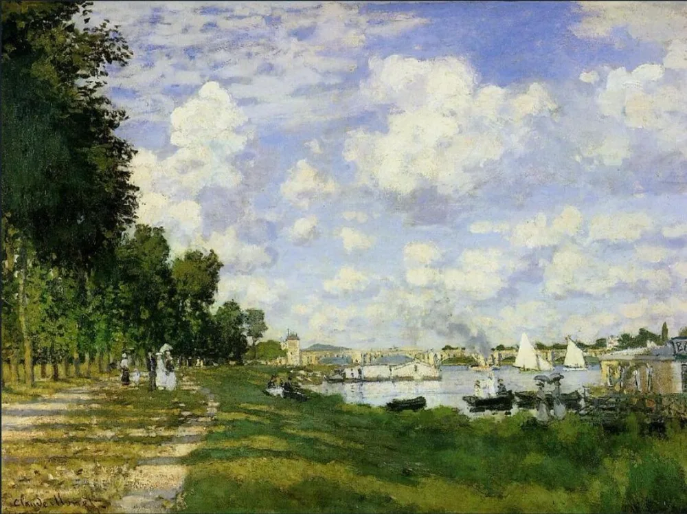

High quality Oil painting Canvas Reproductions The Basin at Argenteuil (1872) By Claude Monet hand painted