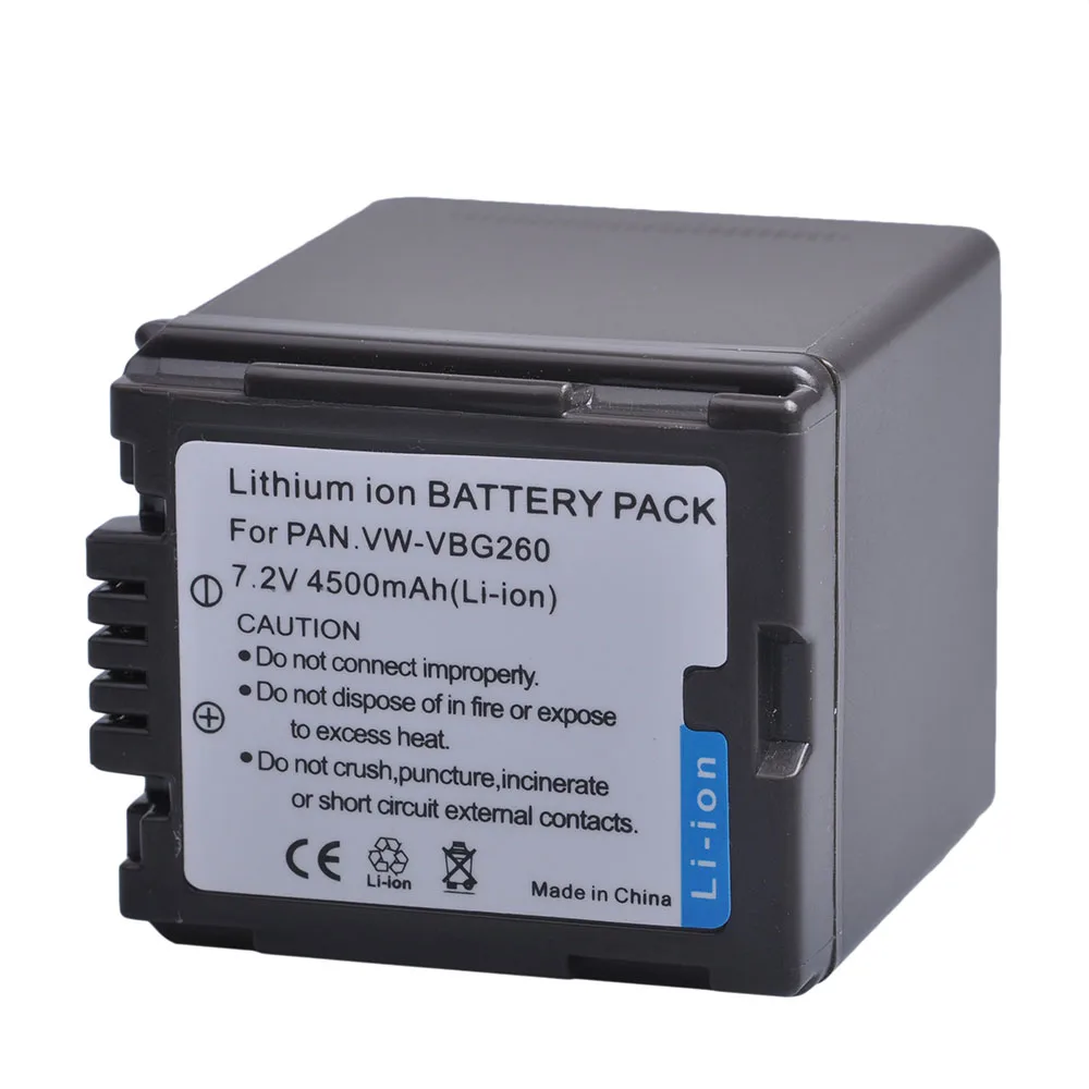Аккумулятор литий ионный для фотоаппарата 4500 мАч|camera battery|battery for camerabattery vw-vbg260 |