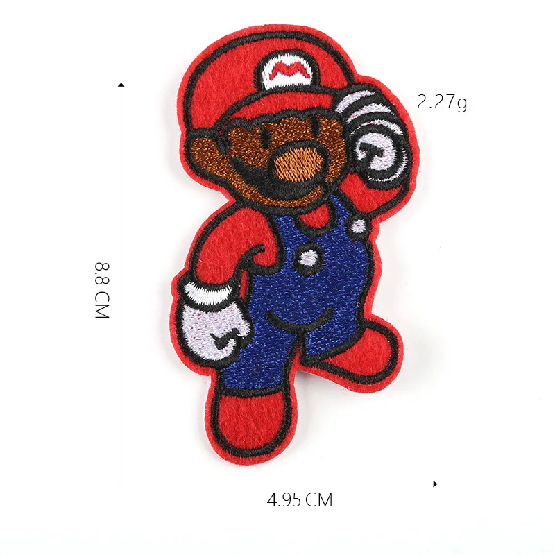 Супер Марио Аниме Фигурка нашивка на одежду bros Детские Любимые Подарки одежда