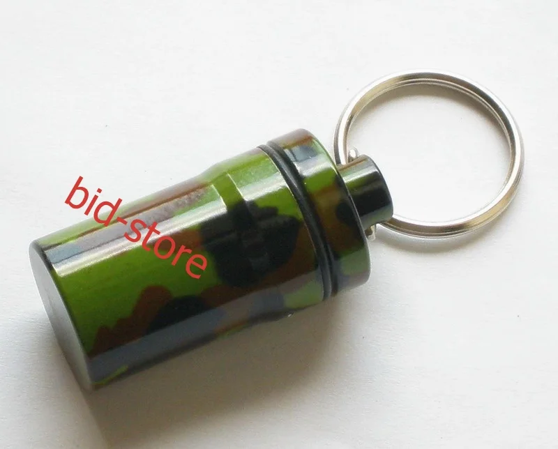 Бесплатная доставка 10 шт./лот камуфляжный алюминиевый контейнер для таблеток кеш