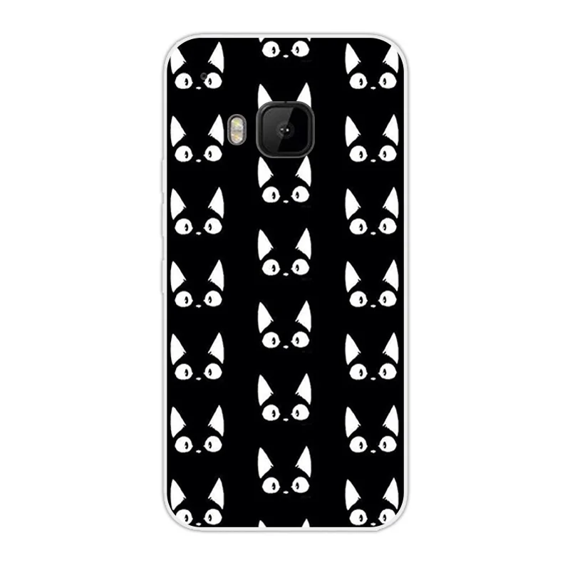 Протектор чехол для HTC One M9 Coque 5." DIF Cat Дизайн силиконовый чехол для Fundas HTC One M9 крышка кремния Вернуться Телефонные чехлы