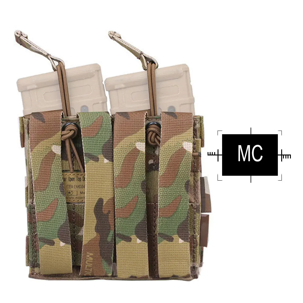 EMERSONGEAR двойной открытый Топ 5,56 маг сумка тактическая модульная Molle подсумок для тактических Мультикам для охоты сумка EM6354