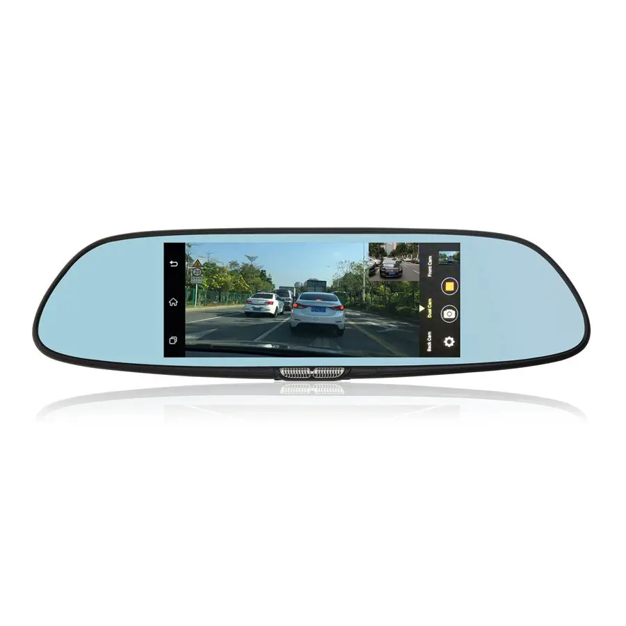 Udricare 7 дюймов 3G WiFi зеркало GPS Android 5 0 DVR FHD 1080P Bluetooth телефон двойной объектив