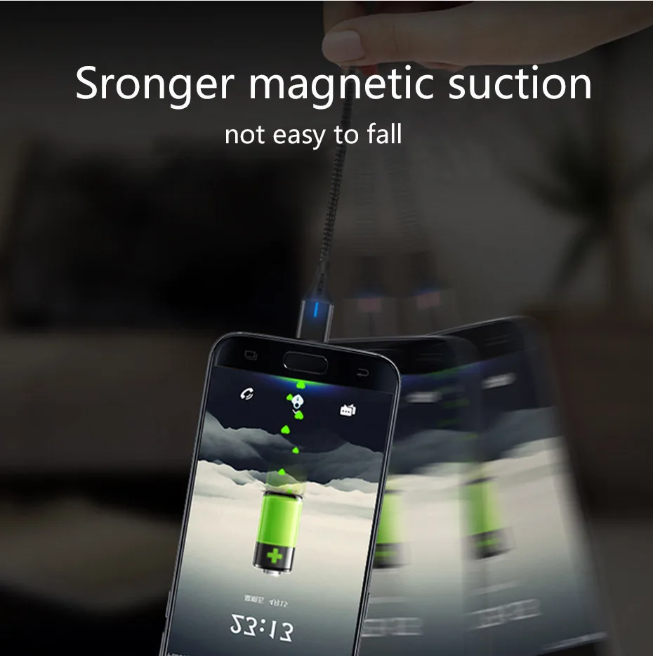 Rosinop 5A Super Charge Magnetic Cable For huawei p30 pro p20 USB Type C Cable For huawei mate 20 9 10 manyetik sarj kablosu
