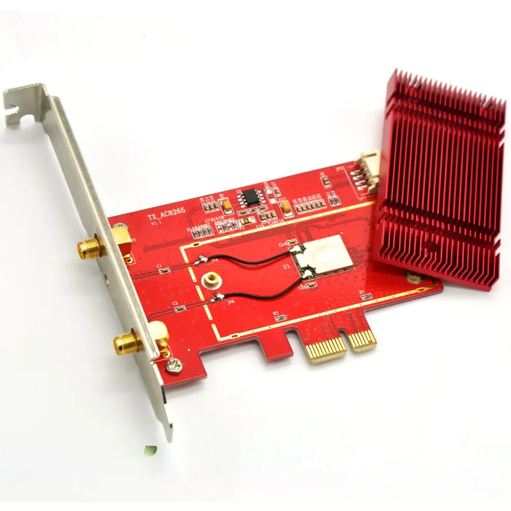 WTXUP для Intel 8265ac 802.11AC 867 Мбит/с 8265 беспроводной PCi E WiFi адаптер PCI Express настольная
