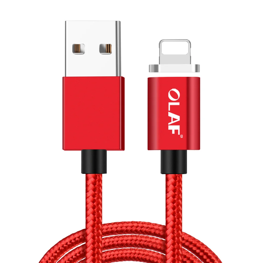 Red 8Pin Cable Магнитный кабель Олаф Micro USB, магнитный кабель для быстрой зарядки, кабель USB Type C, кабели для передачи данных для телефонов, Android, мобильный кабель для быстрой зарядки - Цвет: Red 8Pin Cable
