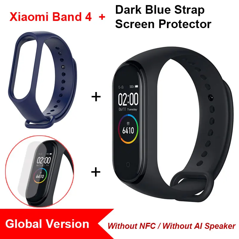 Xiaomi Mi Band 4 фитнес браслет, смарт браслет Miband 4 Фитнес-трекер Heart Rate 0,9" Цветной экран Bluetooth 5.0, глобальная версия