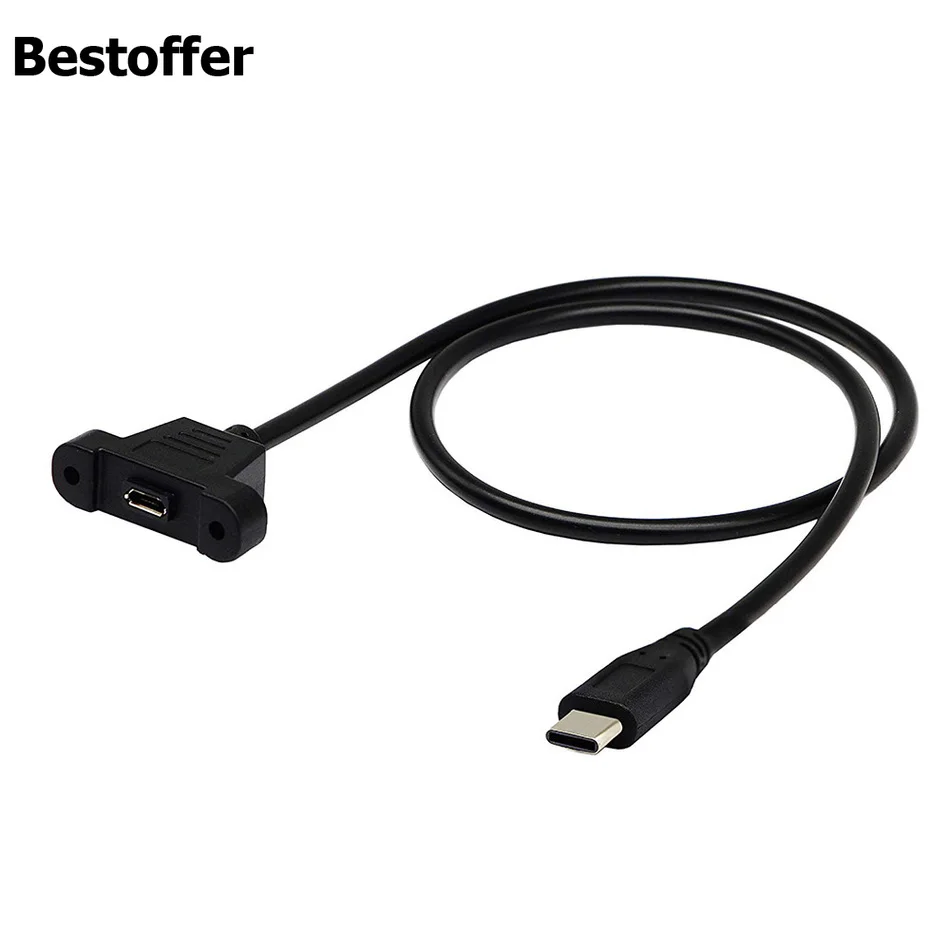 

USB 3.1 Type-C штекер на Micro USB 3. 0 5Pin гнездовой панельный кронштейн для синхронизации зарядки и данных искусственная мощность Бесплатная доставка ...