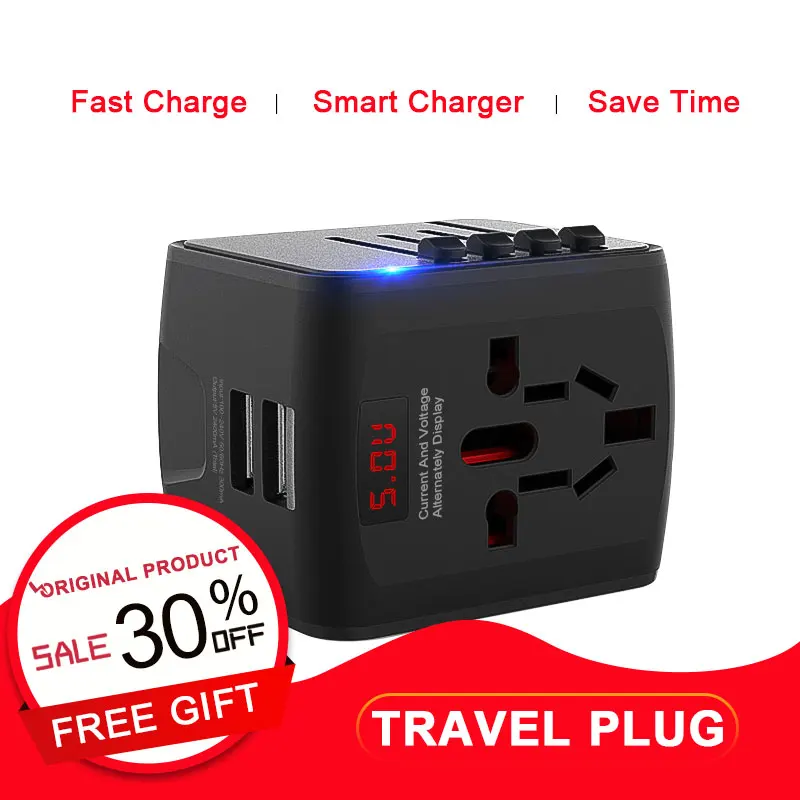 Сетевое зарядное устройство с 4 USB-портами для Великобритании ЕС Австралии Азии