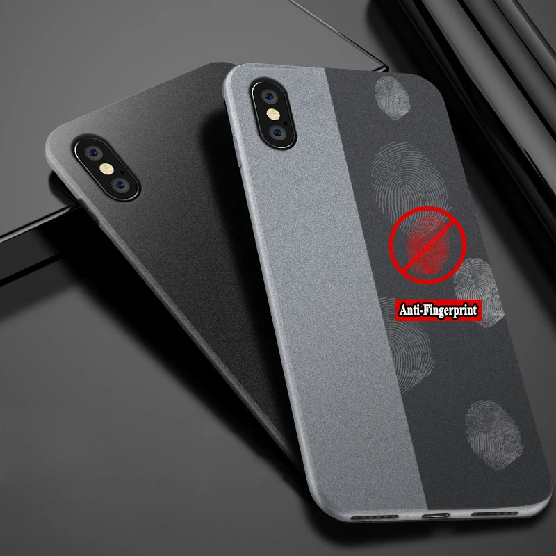 Ударопрочный тонкий матовый резиновый гелевый Чехол из песчаника для iPhone 6 6s Plus 7 8