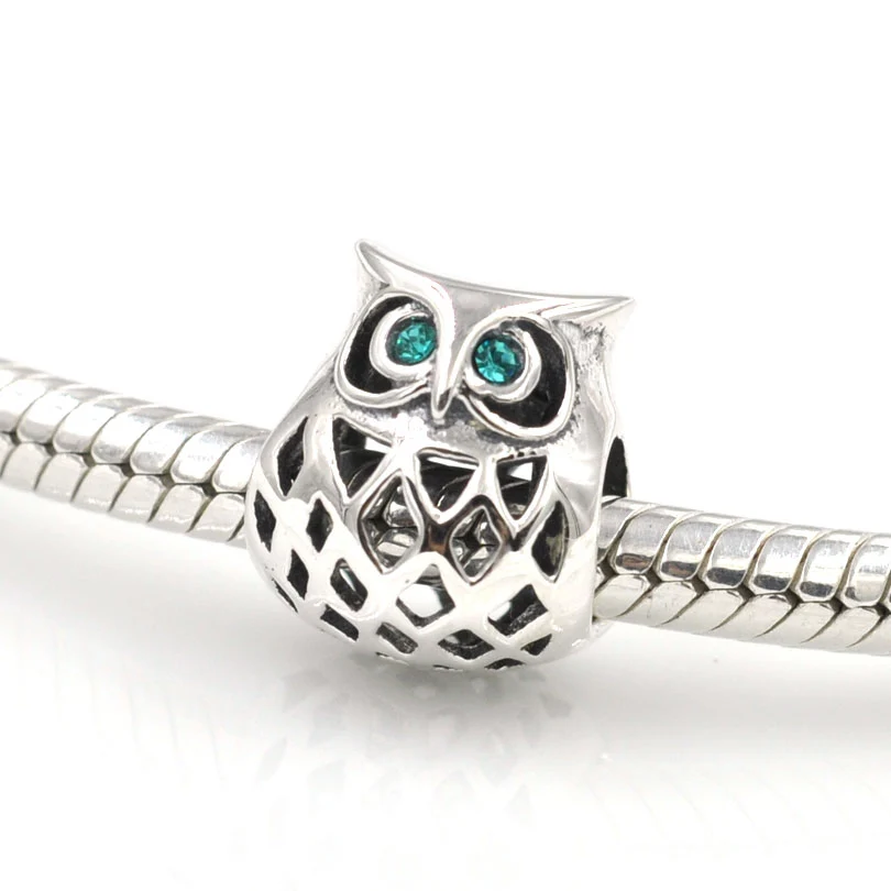 Новинка 2016 оригинальные подвески в виде милой совы с синим кубическим цирконием