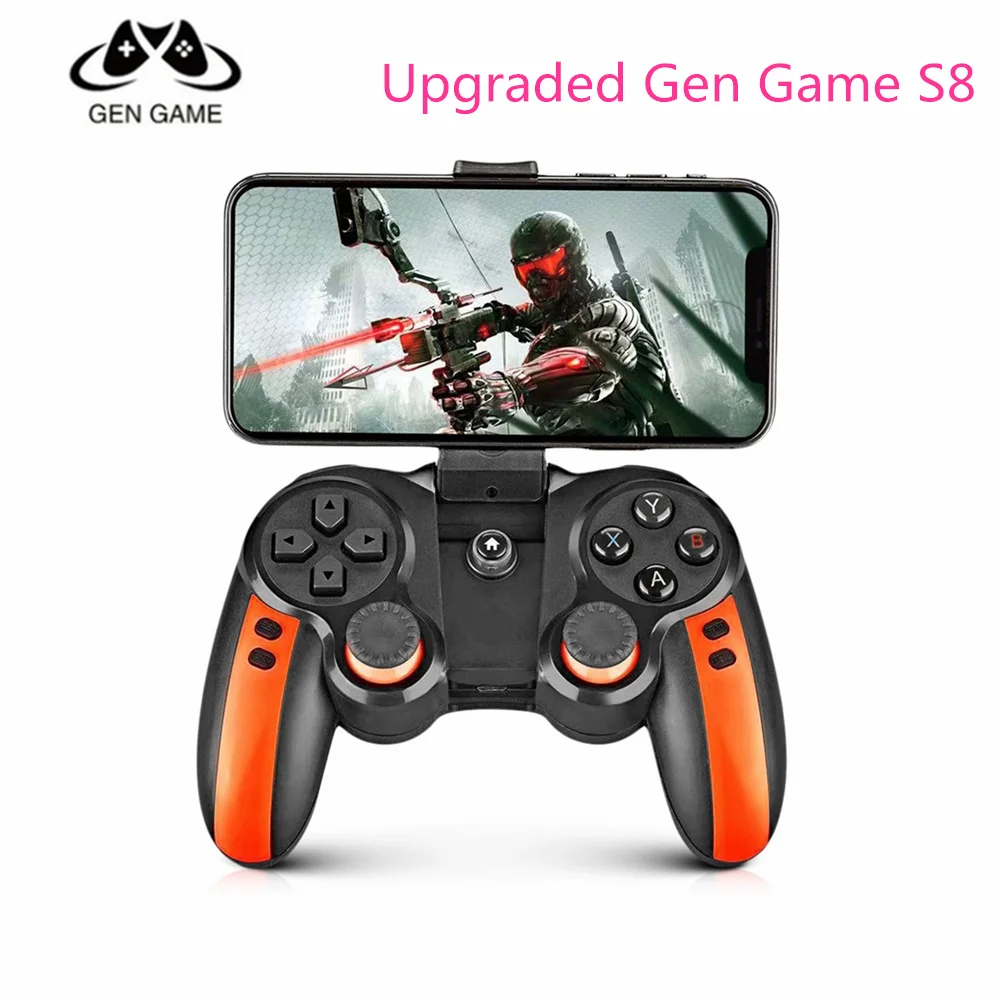 Gen Game S8 геймпады 2 в 1 с держателем умный беспроводной джойстик Bluetooth X3 геймпад