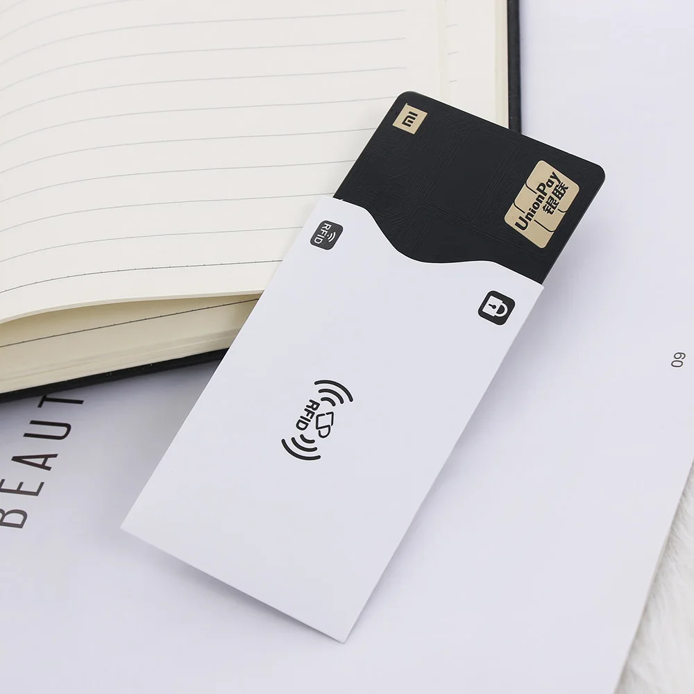 2 шт. алюминиевый rfid-блок анти-вор кошелек держатель для карт защитный чехол