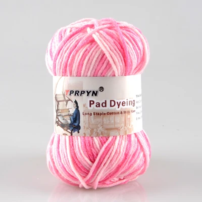 01 pink camou TPRPYN 12 шт = 600 г причудливая пряжа смешанных цветов Меланжевая нить струны хлопок смешанная пряжа красивая для ручного вязания свитер - Цвет: 01 pink camou