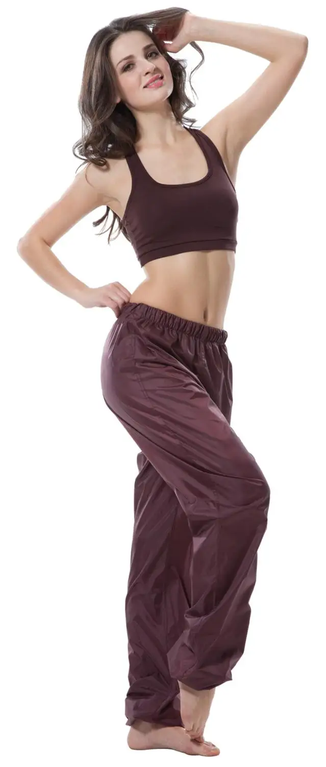 1 piece claret pants Стильный спортивный костюм для взрослых, гимнастический купальник для похудения, пот, потливость, штаны, брюки - Цвет: 1 piece claret pants