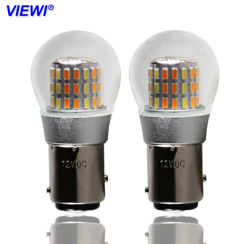 

2X 1157 bay15d p21/5w Двойной Цветной Автомобильный стоп-сигнал, стоп-сигнал s, ДХО-лампа smd 3014, 51 светодиод, 5 Вт, canbus