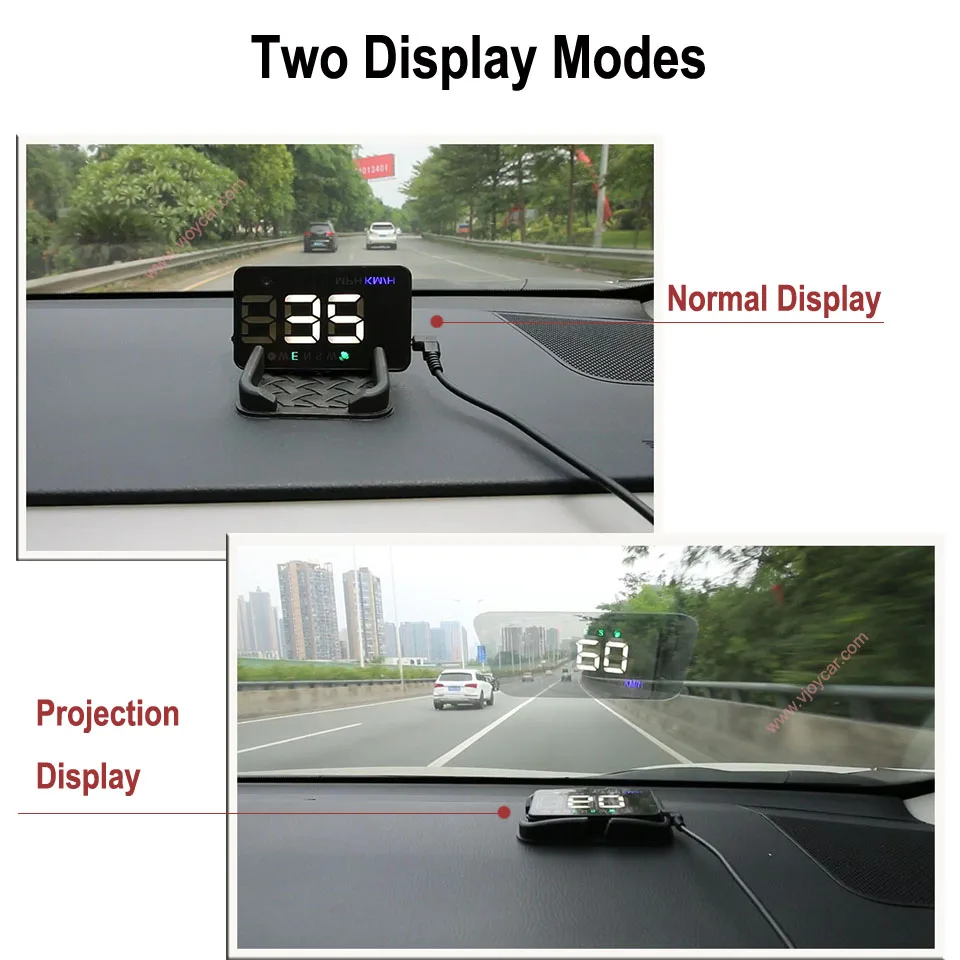 Автомобильный прибор для измерения скорости GPS HUD цифровой с оповещением о