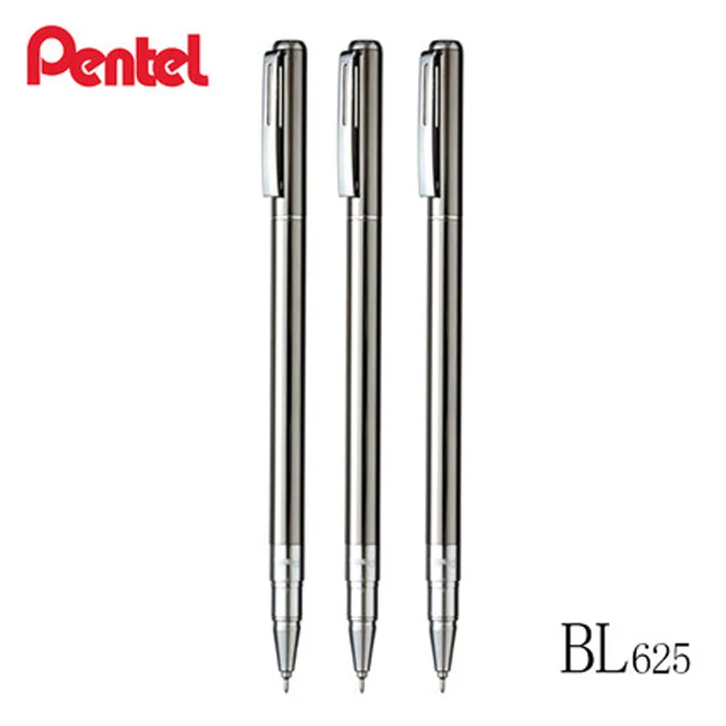 

Японская металлическая ручка Pentel, нейтральная ручка BL625, ручка для письма в деловом стиле, 0,5 мм, с подарочной коробкой